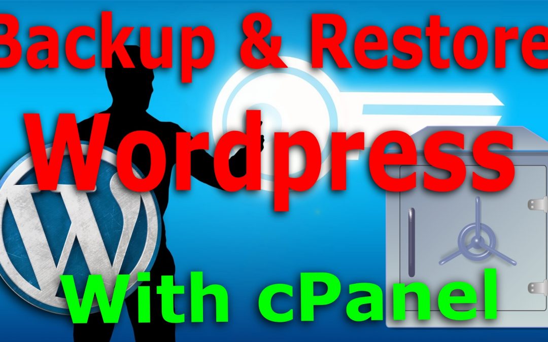No UpdraftPlus, no problem, backup and restore your WordPress site with cPanel on a shared host