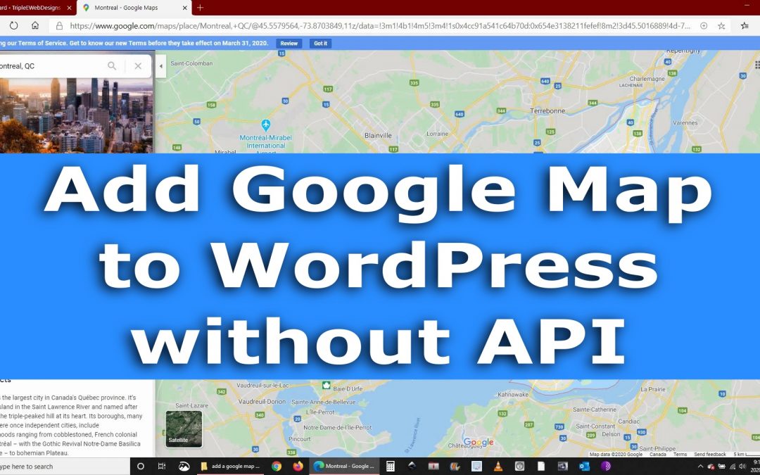 Enrich your WordPress Website with a Google Map without API