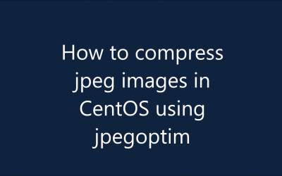 Make your website faster by compressing jpeg images in Linux with jpegoptim